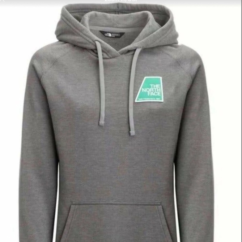 The North Face Gray Patches Hoodie XL